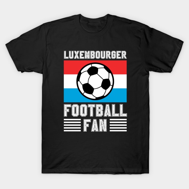 Luxembourg Football Fan T-Shirt by footballomatic